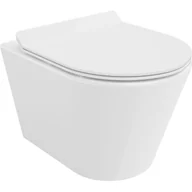 Miski WC - Mexen Rico miska wc Rimless Tornado z deską wolnoopadającą slim, duroplast, biała połysk - 30720100T - miniaturka - grafika 1