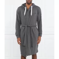 Szlafroki męskie - BOSS Szlafrok BOSS-SEN Charcoa | Relaxed fit - miniaturka - grafika 1