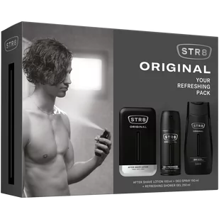 zestaw: woda po goleniu, 100 ml + dezodorant w sprayu, 150 ml + żel pod prysznic, 250 ml - Zestawy kosmetyków męskich - miniaturka - grafika 1