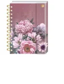 Magnesy - INTERDRUK Album B5/25 spirala Metallic Kwiaty na magnes - miniaturka - grafika 1