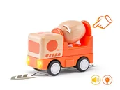 Samochody i pojazdy dla dzieci - Drewniana betoniarka z oświetleniem i dźwiękiem - miniaturka - grafika 1