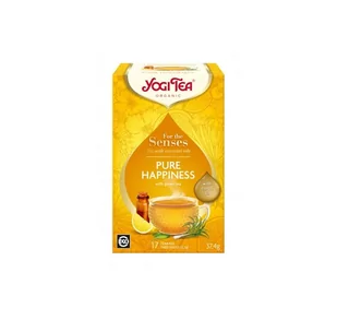 Yogi Tea HERBATKA DLA ZMYSŁÓW SZCZĘŚCIE Z ZIELONĄ HERBATĄ I OLEJKAMI ETERYCZNYMI (FOR THE SENSES PURE HAPPINESS) BIO (17 x 2,2 g) 37,4 g - BP-4012824405714 - Herbata - miniaturka - grafika 1