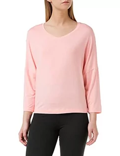 Koszulki i topy damskie - Calvin Klein L/S V Neck Top Pijama damska, różowy, XS - grafika 1