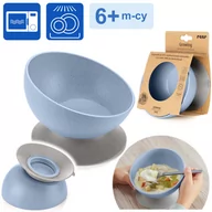 Sztućce dla dzieci - Miseczka z przyssawką dla dzieci BLW bezpieczna EKO Growing REER - miniaturka - grafika 1