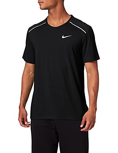 Nike koszulka męska Dri-Fit Breathe Rise 365 Hb Gx z krótkim rękawem Black/Reflective Silver XXL
