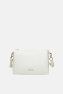 Torebki damskie - Trzykomorowa listonoszka Nobo biała - miniaturka - grafika 1