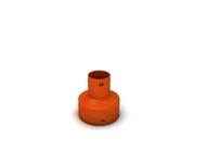 Akcesoria hydrauliczne - Redukcja kanalizacji/drenażu fi 100/50 mm PVC Scala Plastics - miniaturka - grafika 1