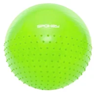 Akcesoria do masażu - Spokey HALF FIT Piłka gimnastyczna z cześcią do masażu 65cm 920939 920939 - miniaturka - grafika 1