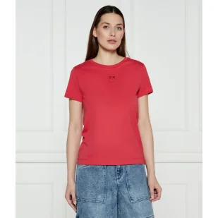 Pinko T-shirt BUSSOLOTTO Regular Fit - Koszulki i topy damskie - miniaturka - grafika 1