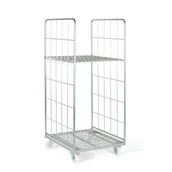 Wózki magazynowe - Wózek kontenerowy, 1 półka, 1665 x 710 x 805 mm - miniaturka - grafika 1