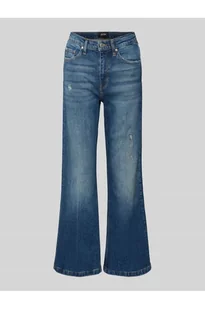 Jeansy o rozkloszowanym kroju z przetarciami model Chrisi - Joop! - Spodnie damskie - miniaturka - grafika 1