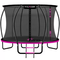 Trampoliny - Trampolina ogrodowa dla dzieci THUNDER INSIDE ULTRA 14FT PINK - miniaturka - grafika 1