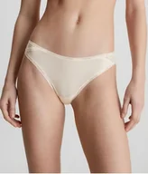 Majtki damskie - Calvin Klein Majtki Beżowe Z Koronką Brazyliany Z Logo Damskie Xl 2A1E5_I* - miniaturka - grafika 1