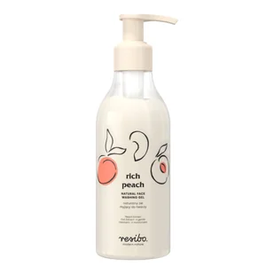 Resibo Rich Peach Naturalny żel myjący do twarzy z ekstraktem z brzoskwini - Żele do mycia twarzy - miniaturka - grafika 1