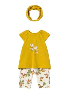 Mayoral Komplet t-shirt i legginsy 1763 Żółty Regular Fit - Komplety dla niemowląt - miniaturka - grafika 1