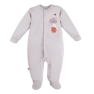 EWA 730831 MELLOW Pajac szary 68 - Pajacyki dla niemowląt - miniaturka - grafika 1