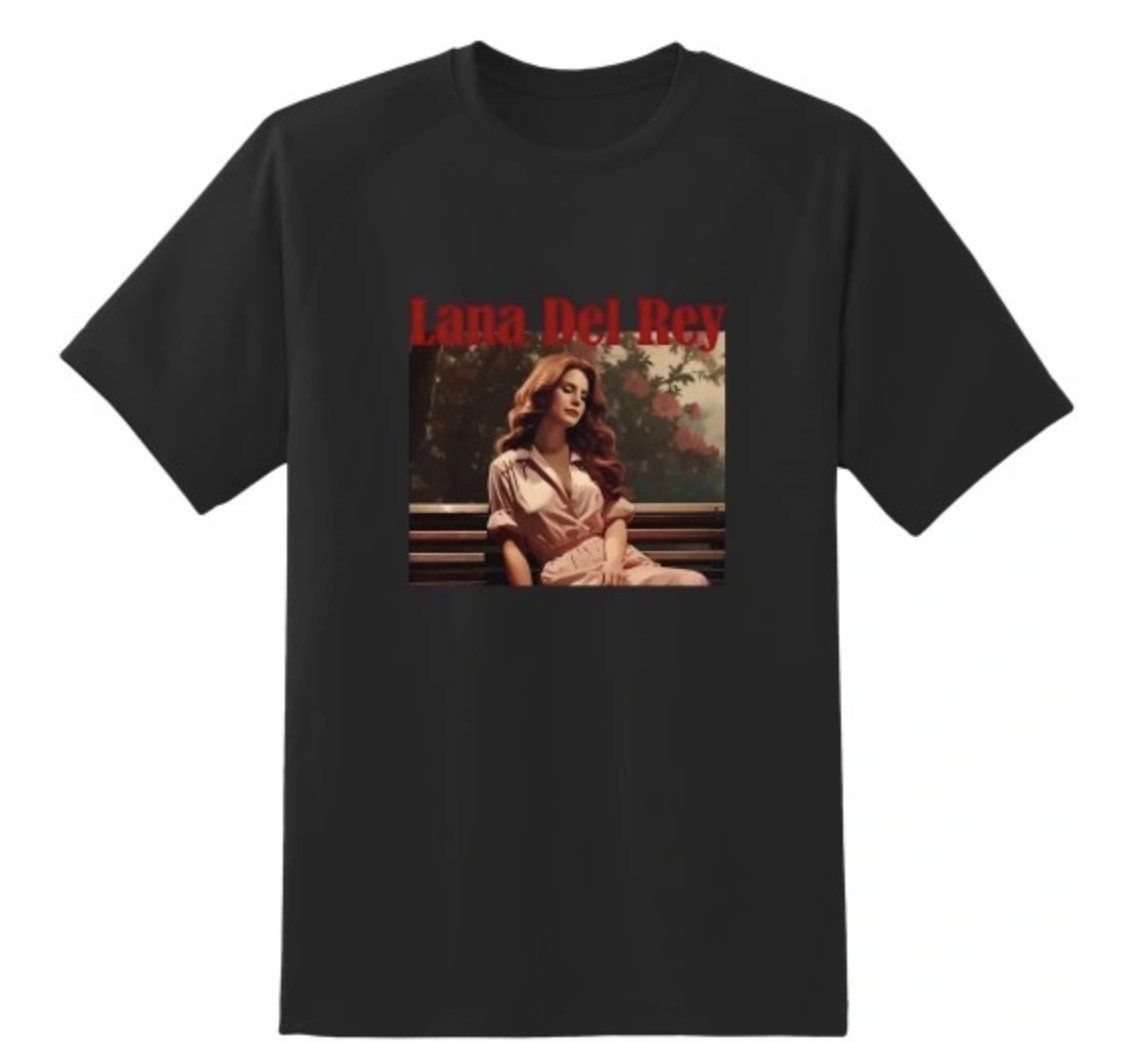 KOSZULKA Z NADRUKIEM MĘSKA ŚMIESZNA T-SHIRT LANA DEL REY PIOSENKA r. L 4