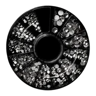 Ozdoby do paznokci - NEONAIL Karuzela z ozdobami - Srebrne Cyrkonie 03 - miniaturka - grafika 1