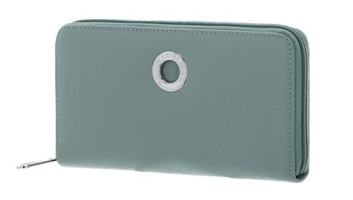 Mandarina Duck Mellow Leather Wallet, Akcesoria podróżne - Portfel damski, Iceberg Green, Jeden rozmiar, Zielona, 70AA