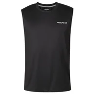 Koszulki sportowe męskie - Męski podkoszulek Progress Driver Singlet Rozmiar: L / Kolor: czarny - miniaturka - grafika 1