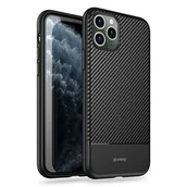 Etui i futerały do telefonów - Prestige Crong Crong Carbon Cover Etui iPhone 11 Pro Max czarny) 10_15165 - miniaturka - grafika 1