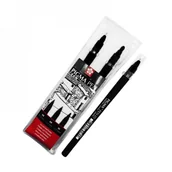 Przybory szkolne - Talens Sakura, długopis Pigma Pen, czarny, 3 sztuki - miniaturka - grafika 1