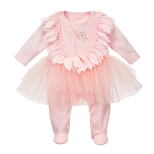 BGL-64277P Pajac różowy Gloria 74 - Pajacyki dla niemowląt - miniaturka - grafika 1