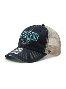 47 Brand Czapka z daszkiem Nhl San Jose Sharks Trucker H-TSCLA22LAP-VB Czarny - Czapki dla dzieci - miniaturka - grafika 1