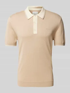 Koszulka polo o kroju slim fit z wyhaftowanym logo - Koszulki męskie - miniaturka - grafika 1