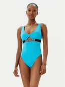 Stroje kąpielowe - Calvin Klein Swimwear Strój kąpielowy KW0KW02746 Niebieski - miniaturka - grafika 1