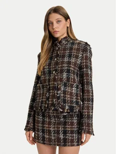 ViCOLO Marynarka TF0204 Brązowy Regular Fit - Marynarki i żakiety damskie - miniaturka - grafika 1