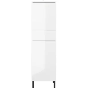Biała wysoka szafka łazienkowa 34x120 cm Salinas – Germania - Szafki łazienkowe - miniaturka - grafika 1