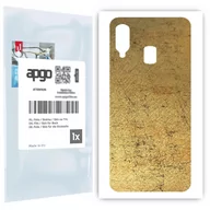 Szkła hartowane na telefon - Folia naklejka skórka strukturalna na TYŁ do Samsung Galaxy A40 -  Antyczne Złoto - apgo SKINS - miniaturka - grafika 1