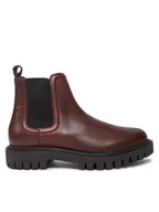 Sztyblety męskie - Tommy Hilfiger Sztyblety Casual Hilfiger Chunky Lth Chels FM0FM05197 Brązowy - miniaturka - grafika 1