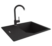 Zlewozmywaki z baterią - Franke UCG 611-62 Onyx + bateria Pola Onyx - miniaturka - grafika 1