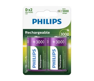 Philips R20B2A300/10 - 2 szt. Bateria ładowalna D MULTILIFE NiMH/1,2V/3000 mAh - Baterie i akcesoria - miniaturka - grafika 1