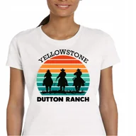 Koszulki i topy damskie - P005 DAMSKA KOSZULKA YELLOWSTONE SERIAL DUTTON RANCH COSTNER XXL BAWEŁNA - miniaturka - grafika 1