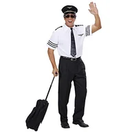 Czapki męskie - Widmann pilotów Andreas 74802  zestaw -częściowy, koszula, czapka i krawat, kolor: Multicoloured , rozmiar: s 74801 - miniaturka - grafika 1