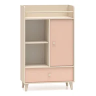 Zestawy mebli dla dzieci - Komoda młodzieżowa MEVEL 04 Różowy, piaskowy beż - miniaturka - grafika 1