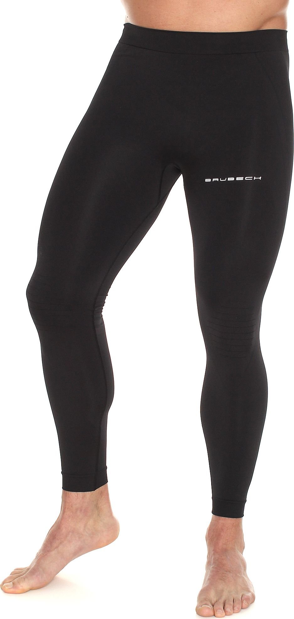 Brubeck Legginsy męskie Running Force czarny r. M LE11460A