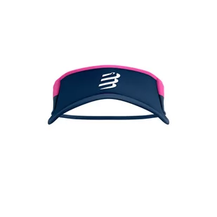 COMPRESSPORT Daszek biegowy ULTRALIGHT VISOR V2 mood indigo/magenta - Czapki i chusty sportowe damskie - miniaturka - grafika 2