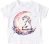 Koszulki dla dziewczynek - koszulka z jednorożcem dla dziewczynki unicorn208 - miniaturka - grafika 1