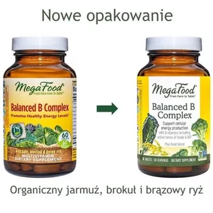 MegaFood Balanced B Complex 90 tab. - Suplementy naturalne - miniaturka - grafika 1