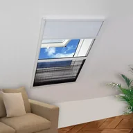 Moskitiery - vidaXL Plisowana moskitiera okienna z roletą, aluminium, 80x100 cm vidaXL - miniaturka - grafika 1
