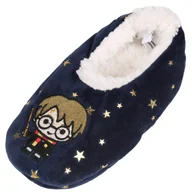 Skarpetki dla dzieci - Harry Potter, Hermiona Kapcie/Papcie Wciągane Dziewczęce, Antypoślizgowe, Granatowe W Gwiazdki, Sherpa - miniaturka - grafika 1