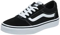 Buty dla chłopców - Vans uniseks dzieci Ward Suede/Canvas Sneaker - czarny - 30 EU - miniaturka - grafika 1