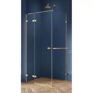New Trendy EXK-3035 KABINA AVEXA GOLD PROSTOKĄTNA L 120x80x200 CZYSTE 6mm ACTIVE SHIELD - Kabiny prysznicowe - miniaturka - grafika 2