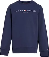 Bluzy dla dziewczynek - Tommy Hilfiger Bluza dziecięca Essential unisex, Twilight Navy., 4 lata - miniaturka - grafika 1