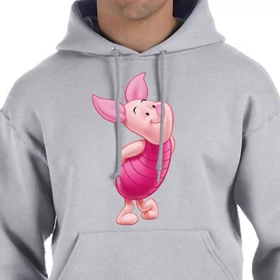 3174 Bluza Z Kapturem Prosiaczek Kubuś Puchatek Xl - Bluzy męskie - miniaturka - grafika 1