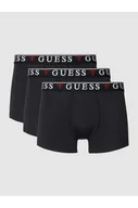Majtki damskie - Obcisłe bokserki z elastycznym pasem w zestawie 3 szt. model BRIAN HERO - Guess - miniaturka - grafika 1